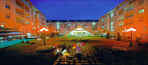 Nội khu khu chung cư