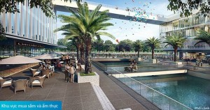 Khu ẩm thực và hồ bơi