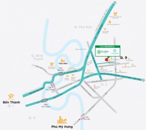 Vị trí đắc địa của Flora Anh Đào