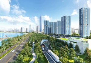 Tuyến metro đi qua dự án